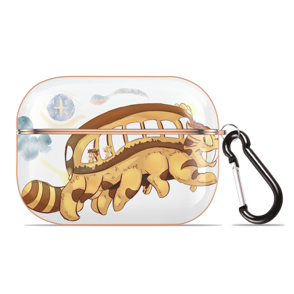 となりのトトロ 草壁メイ 草壁サツキ My Neighbor Totoro Satsuki Kusakabe Mei Kusakabe 【AirPods Pro用】ハードシェル保護ケース｜耐衝撃・防指紋・カラビナ付き商品仕様