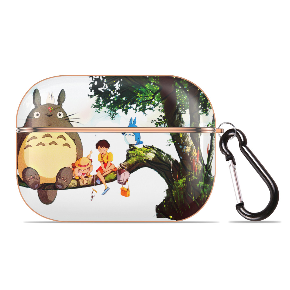 （画像用） となりのトトロ 草壁メイ 草壁サツキ My Neighbor Totoro Satsuki Kusakabe Mei Kusakabe 【AirPods Pro用】ハードシェル保護ケース｜耐衝撃・防指紋・カラビナ付き商品仕様