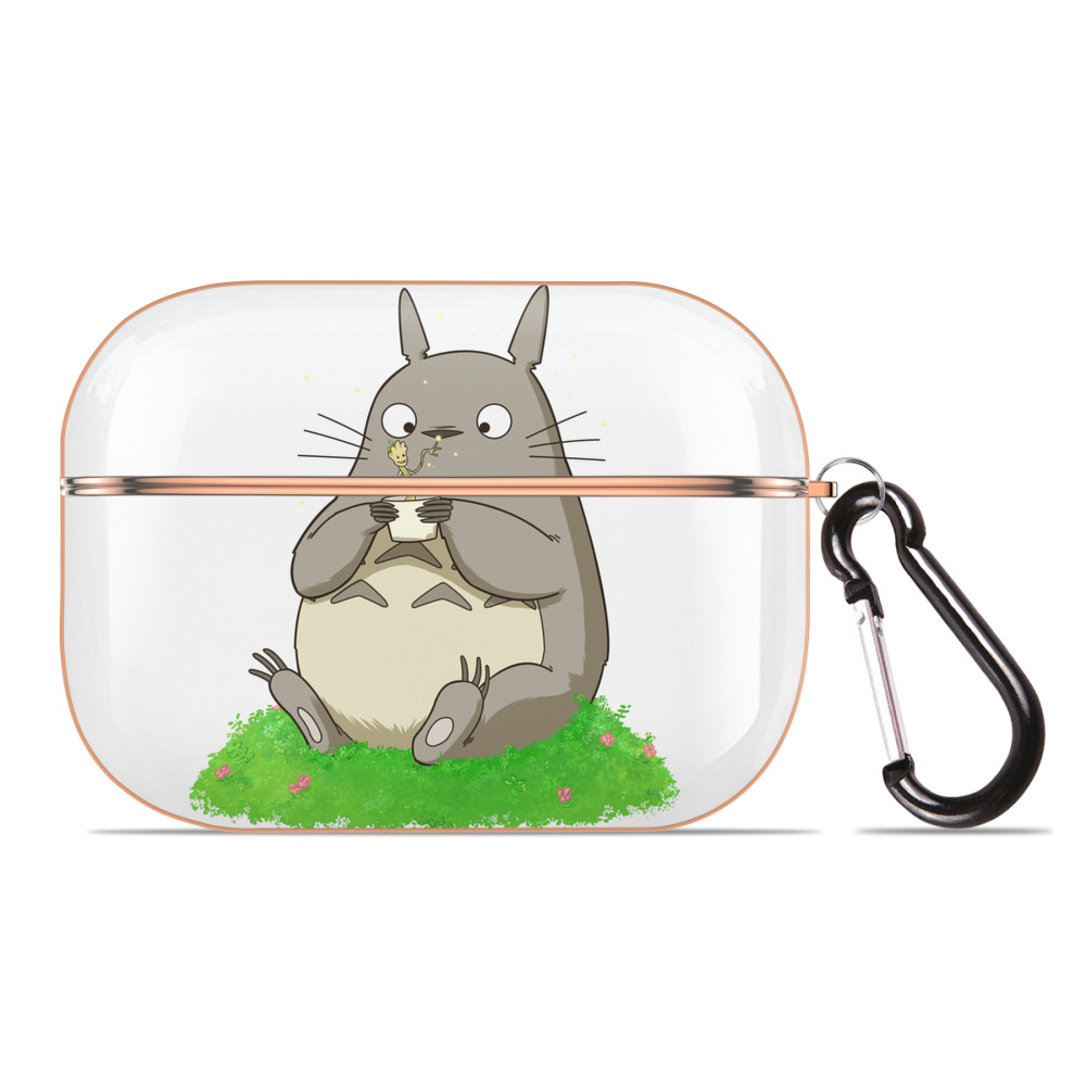 となりのトトロ 草壁メイ 草壁サツキ My Neighbor Totoro Satsuki Kusakabe Mei Kusakabe 【AirPods Pro用】ハードシェル保護ケース｜耐衝撃・防指紋・カラビナ付き商品仕様