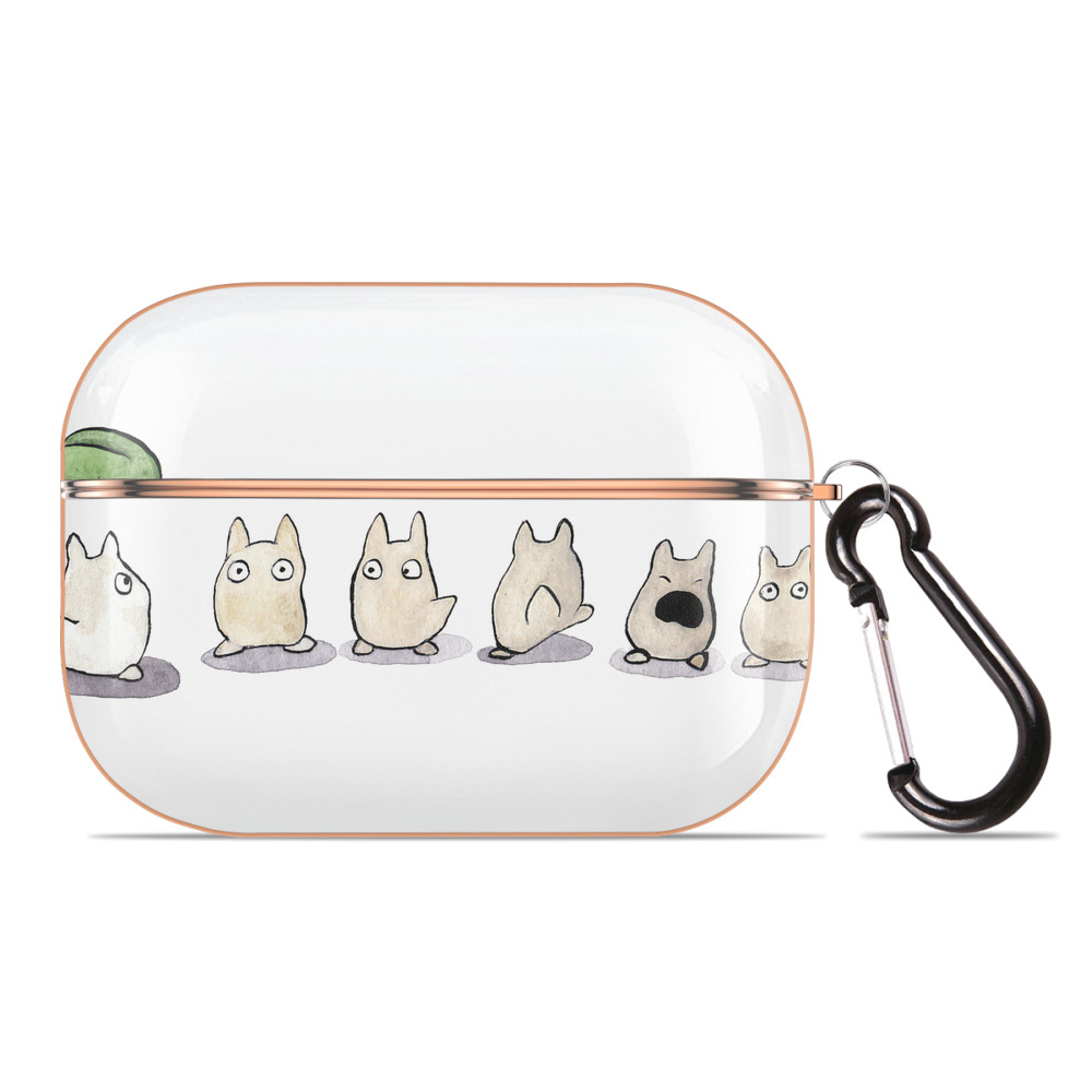となりのトトロ 草壁メイ 草壁サツキ My Neighbor Totoro Satsuki Kusakabe Mei Kusakabe 【AirPods Pro用】ハードシェル保護ケース｜耐衝撃・防指紋・カラビナ付き商品仕様