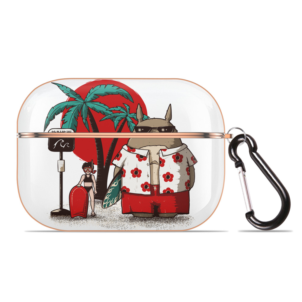 となりのトトロ 草壁メイ 草壁サツキ My Neighbor Totoro Satsuki Kusakabe Mei Kusakabe 【AirPods Pro用】ハードシェル保護ケース｜耐衝撃・防指紋・カラビナ付き商品仕様