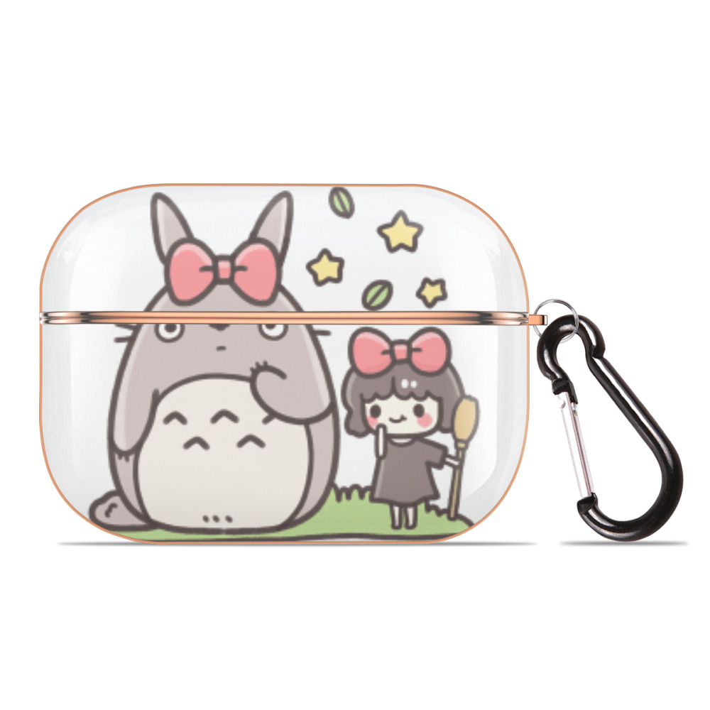 となりのトトロ 草壁メイ 草壁サツキ My Neighbor Totoro Satsuki Kusakabe Mei Kusakabe 【AirPods Pro用】ハードシェル保護ケース｜耐衝撃・防指紋・カラビナ付き商品仕様