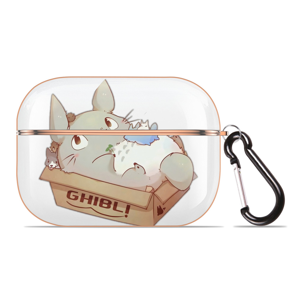 となりのトトロ 草壁メイ 草壁サツキ My Neighbor Totoro Satsuki Kusakabe Mei Kusakabe 【AirPods Pro用】ハードシェル保護ケース｜耐衝撃・防指紋・カラビナ付き商品仕様