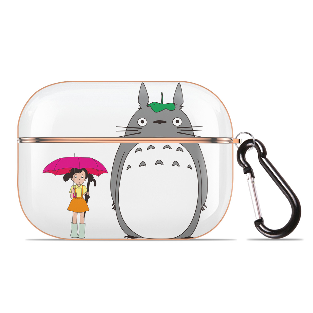 となりのトトロ 草壁メイ 草壁サツキ My Neighbor Totoro Satsuki Kusakabe Mei Kusakabe 【AirPods Pro用】ハードシェル保護ケース｜耐衝撃・防指紋・カラビナ付き商品仕様