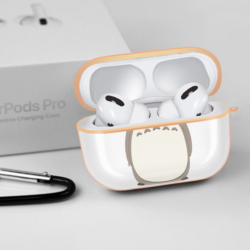となりのトトロ 草壁メイ 草壁サツキ My Neighbor Totoro Satsuki Kusakabe Mei Kusakabe 【AirPods Pro用】ハードシェル保護ケース｜耐衝撃・防指紋・カラビナ付き商品仕様