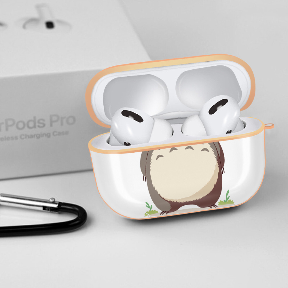 となりのトトロ 草壁メイ 草壁サツキ My Neighbor Totoro Satsuki Kusakabe Mei Kusakabe 【AirPods Pro用】ハードシェル保護ケース｜耐衝撃・防指紋・カラビナ付き商品仕様