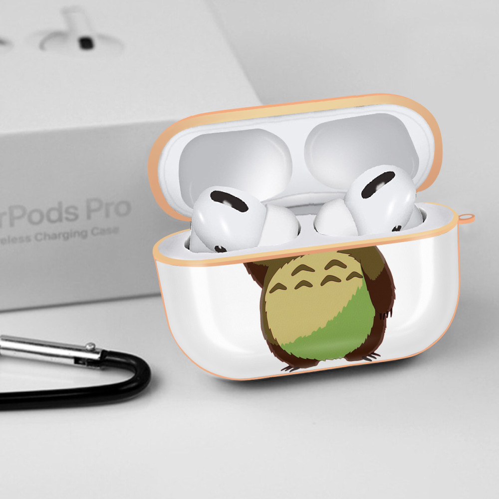 となりのトトロ 草壁メイ 草壁サツキ My Neighbor Totoro Satsuki Kusakabe Mei Kusakabe 【AirPods Pro用】ハードシェル保護ケース｜耐衝撃・防指紋・カラビナ付き商品仕様