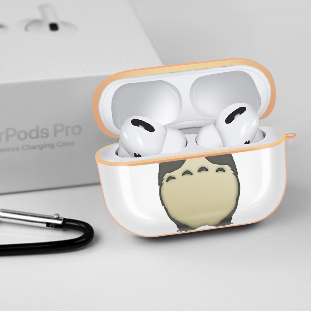 となりのトトロ 草壁メイ 草壁サツキ My Neighbor Totoro Satsuki Kusakabe Mei Kusakabe 【AirPods Pro用】ハードシェル保護ケース｜耐衝撃・防指紋・カラビナ付き商品仕様