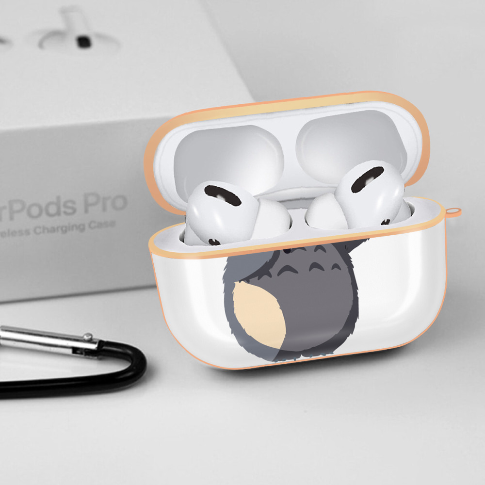 となりのトトロ 草壁メイ 草壁サツキ My Neighbor Totoro Satsuki Kusakabe Mei Kusakabe 【AirPods Pro用】ハードシェル保護ケース｜耐衝撃・防指紋・カラビナ付き商品仕様