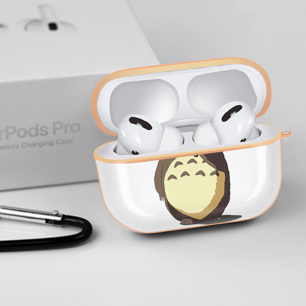 となりのトトロ 草壁メイ 草壁サツキ My Neighbor Totoro Satsuki Kusakabe Mei Kusakabe 【AirPods Pro用】ハードシェル保護ケース｜耐衝撃・防指紋・カラビナ付き商品仕様