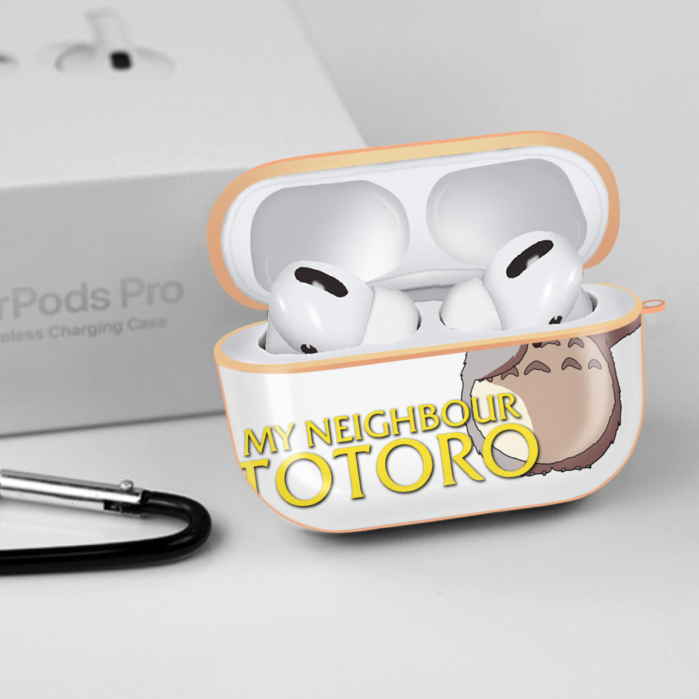 となりのトトロ 草壁メイ 草壁サツキ My Neighbor Totoro Satsuki Kusakabe Mei Kusakabe 【AirPods Pro用】ハードシェル保護ケース｜耐衝撃・防指紋・カラビナ付き商品仕様