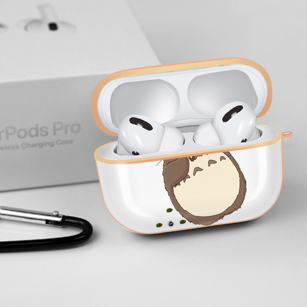 となりのトトロ 草壁メイ 草壁サツキ My Neighbor Totoro Satsuki Kusakabe Mei Kusakabe 【AirPods Pro用】ハードシェル保護ケース｜耐衝撃・防指紋・カラビナ付き商品仕様
