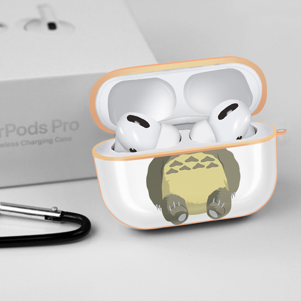 となりのトトロ 草壁メイ 草壁サツキ My Neighbor Totoro Satsuki Kusakabe Mei Kusakabe 【AirPods Pro用】ハードシェル保護ケース｜耐衝撃・防指紋・カラビナ付き商品仕様