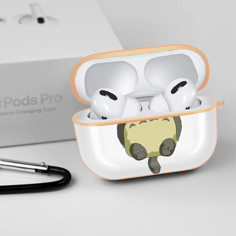となりのトトロ 草壁メイ 草壁サツキ My Neighbor Totoro Satsuki Kusakabe Mei Kusakabe 【AirPods Pro用】ハードシェル保護ケース｜耐衝撃・防指紋・カラビナ付き商品仕様