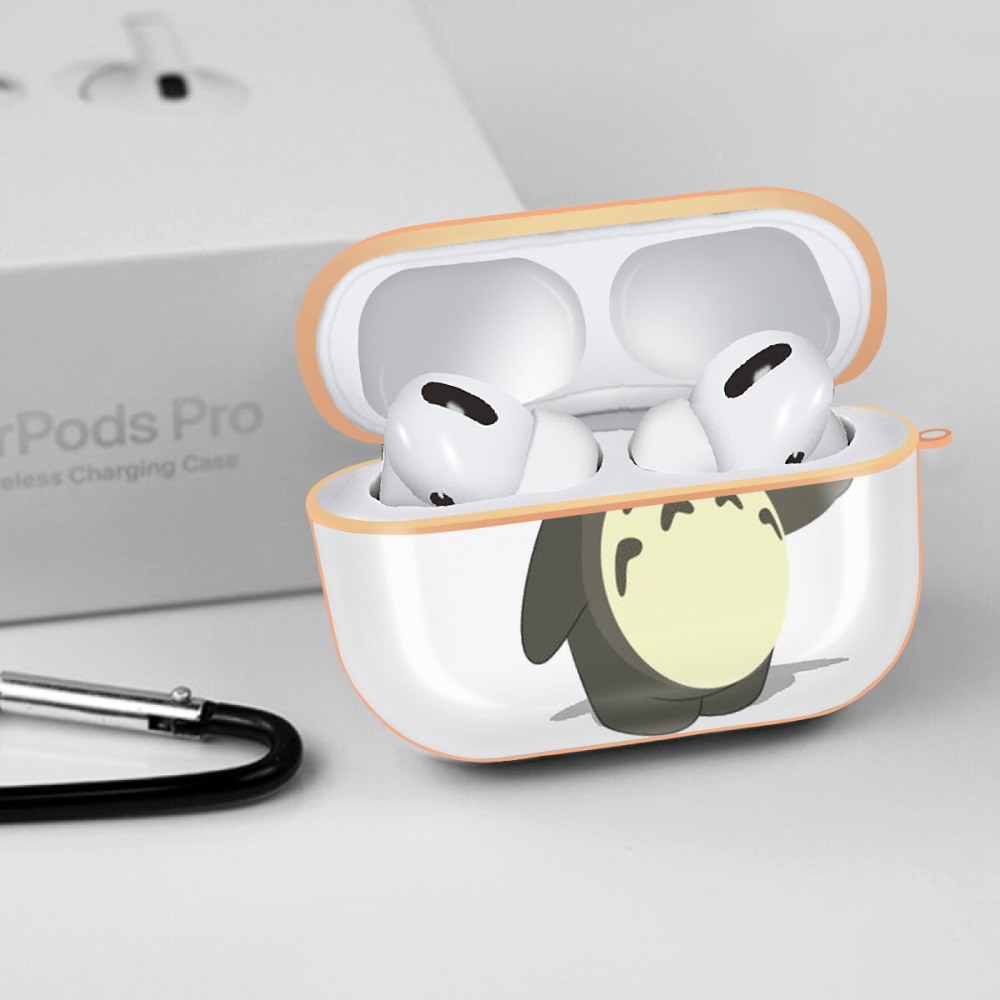 となりのトトロ 草壁メイ 草壁サツキ My Neighbor Totoro Satsuki Kusakabe Mei Kusakabe 【AirPods Pro用】ハードシェル保護ケース｜耐衝撃・防指紋・カラビナ付き商品仕様