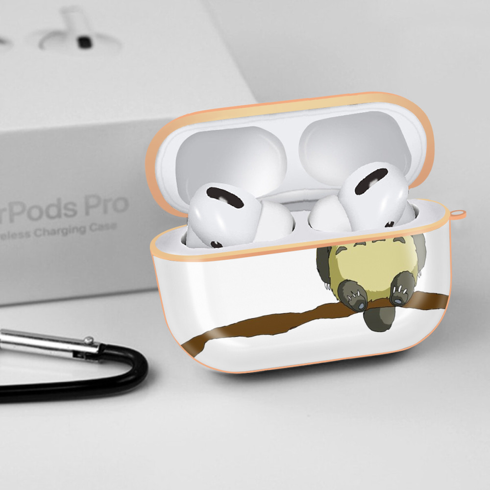 となりのトトロ 草壁メイ 草壁サツキ My Neighbor Totoro Satsuki Kusakabe Mei Kusakabe 【AirPods Pro用】ハードシェル保護ケース｜耐衝撃・防指紋・カラビナ付き商品仕様