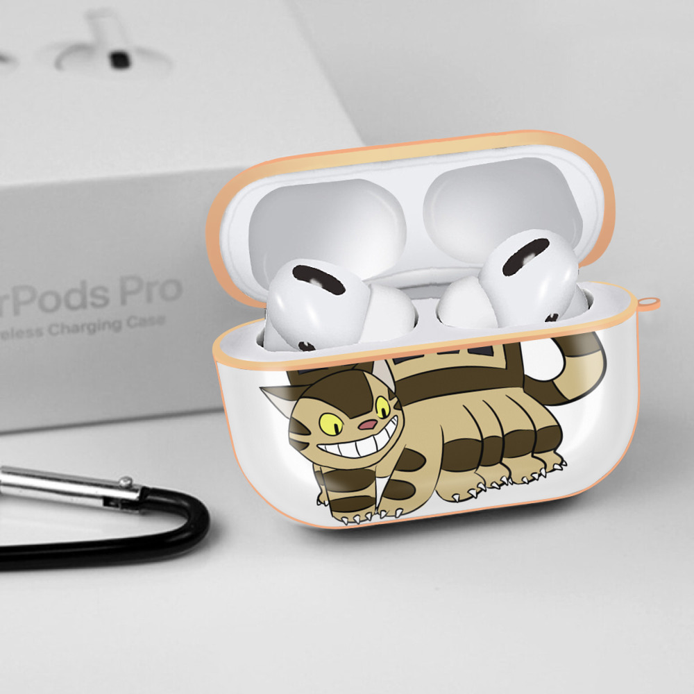 となりのトトロ 草壁メイ 草壁サツキ My Neighbor Totoro Satsuki Kusakabe Mei Kusakabe 【AirPods Pro用】ハードシェル保護ケース｜耐衝撃・防指紋・カラビナ付き商品仕様
