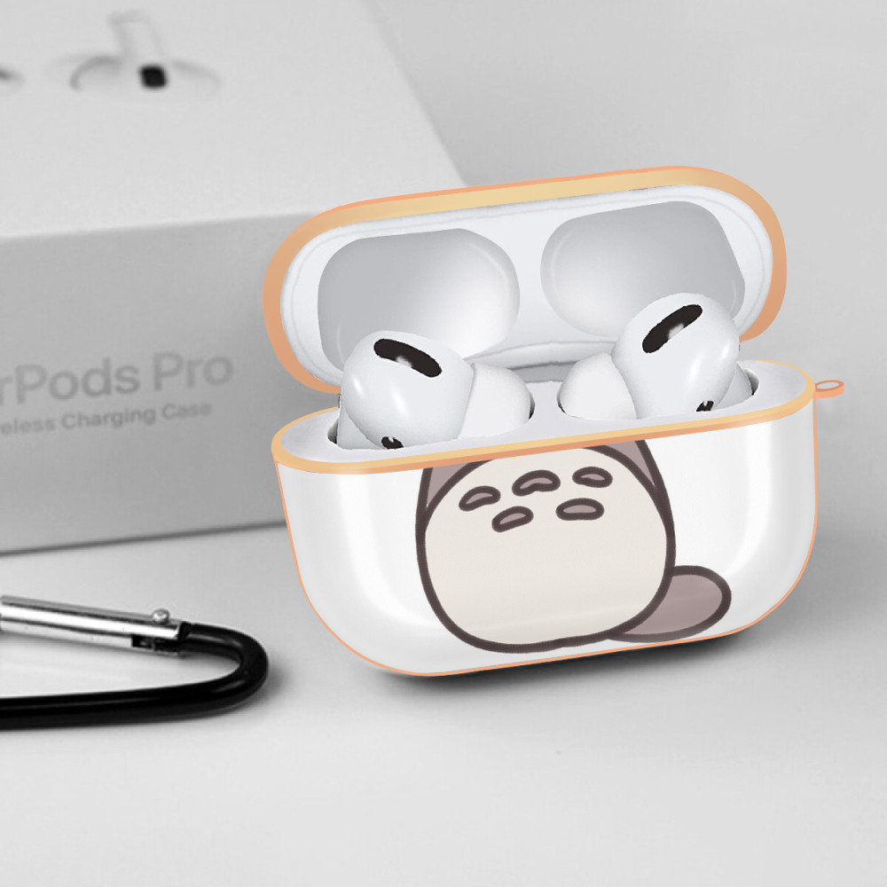 となりのトトロ 草壁メイ 草壁サツキ My Neighbor Totoro Satsuki Kusakabe Mei Kusakabe 【AirPods Pro用】ハードシェル保護ケース｜耐衝撃・防指紋・カラビナ付き商品仕様