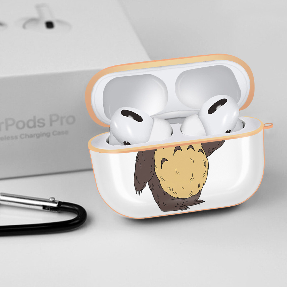 となりのトトロ 草壁メイ 草壁サツキ My Neighbor Totoro Satsuki Kusakabe Mei Kusakabe 【AirPods Pro用】ハードシェル保護ケース｜耐衝撃・防指紋・カラビナ付き商品仕様