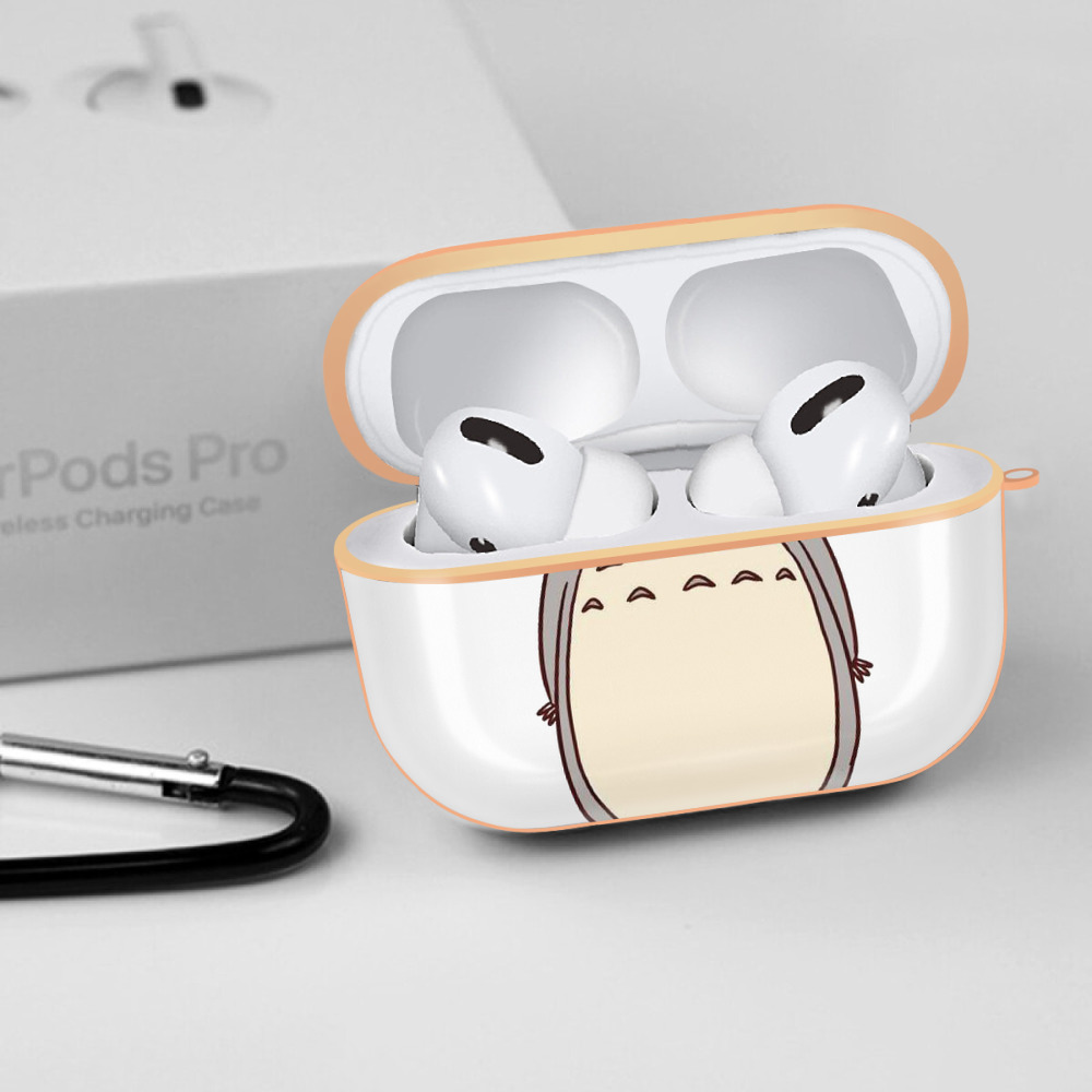 となりのトトロ 草壁メイ 草壁サツキ My Neighbor Totoro Satsuki Kusakabe Mei Kusakabe 【AirPods Pro用】ハードシェル保護ケース｜耐衝撃・防指紋・カラビナ付き商品仕様