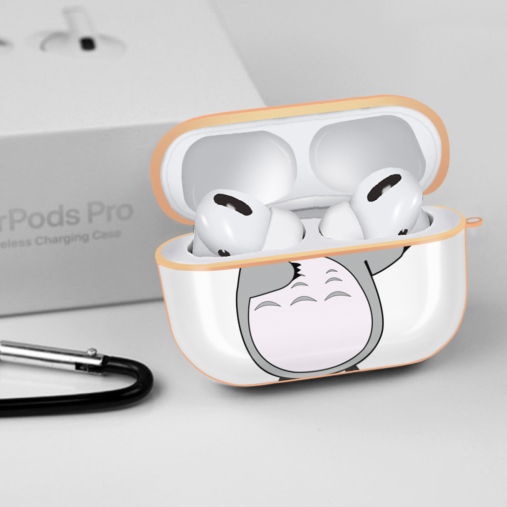 となりのトトロ 草壁メイ 草壁サツキ My Neighbor Totoro Satsuki Kusakabe Mei Kusakabe 【AirPods Pro用】ハードシェル保護ケース｜耐衝撃・防指紋・カラビナ付き商品仕様