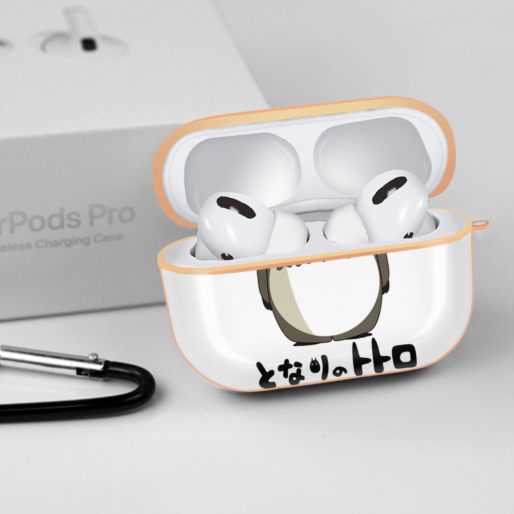 となりのトトロ 草壁メイ 草壁サツキ My Neighbor Totoro Satsuki Kusakabe Mei Kusakabe 【AirPods Pro用】ハードシェル保護ケース｜耐衝撃・防指紋・カラビナ付き商品仕様