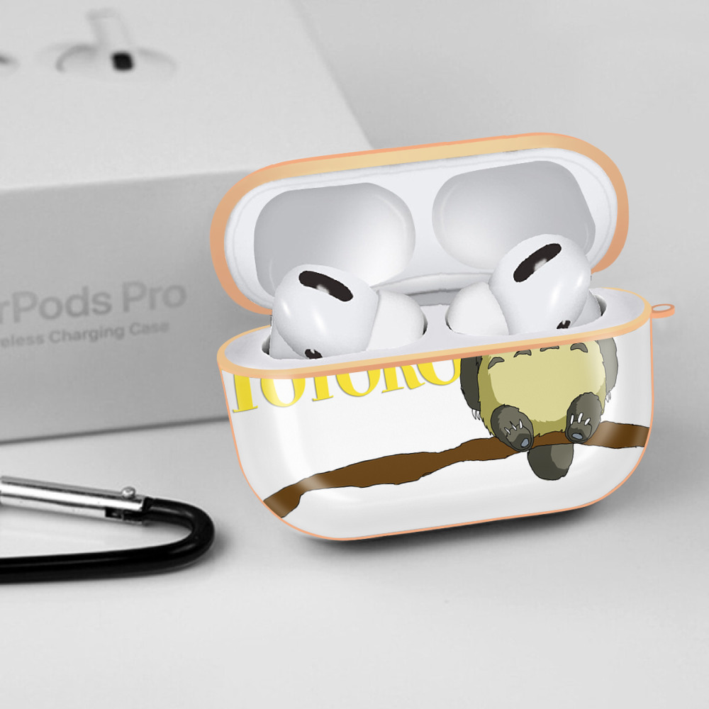 となりのトトロ 草壁メイ 草壁サツキ My Neighbor Totoro Satsuki Kusakabe Mei Kusakabe 【AirPods Pro用】ハードシェル保護ケース｜耐衝撃・防指紋・カラビナ付き商品仕様