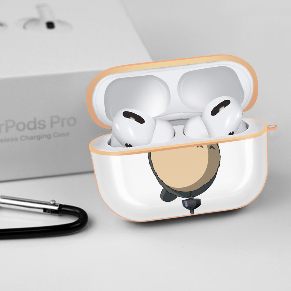 となりのトトロ 草壁メイ 草壁サツキ My Neighbor Totoro Satsuki Kusakabe Mei Kusakabe 【AirPods Pro用】ハードシェル保護ケース｜耐衝撃・防指紋・カラビナ付き商品仕様