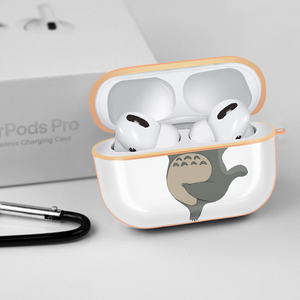となりのトトロ 草壁メイ 草壁サツキ My Neighbor Totoro Satsuki Kusakabe Mei Kusakabe 【AirPods Pro用】ハードシェル保護ケース｜耐衝撃・防指紋・カラビナ付き商品仕様
